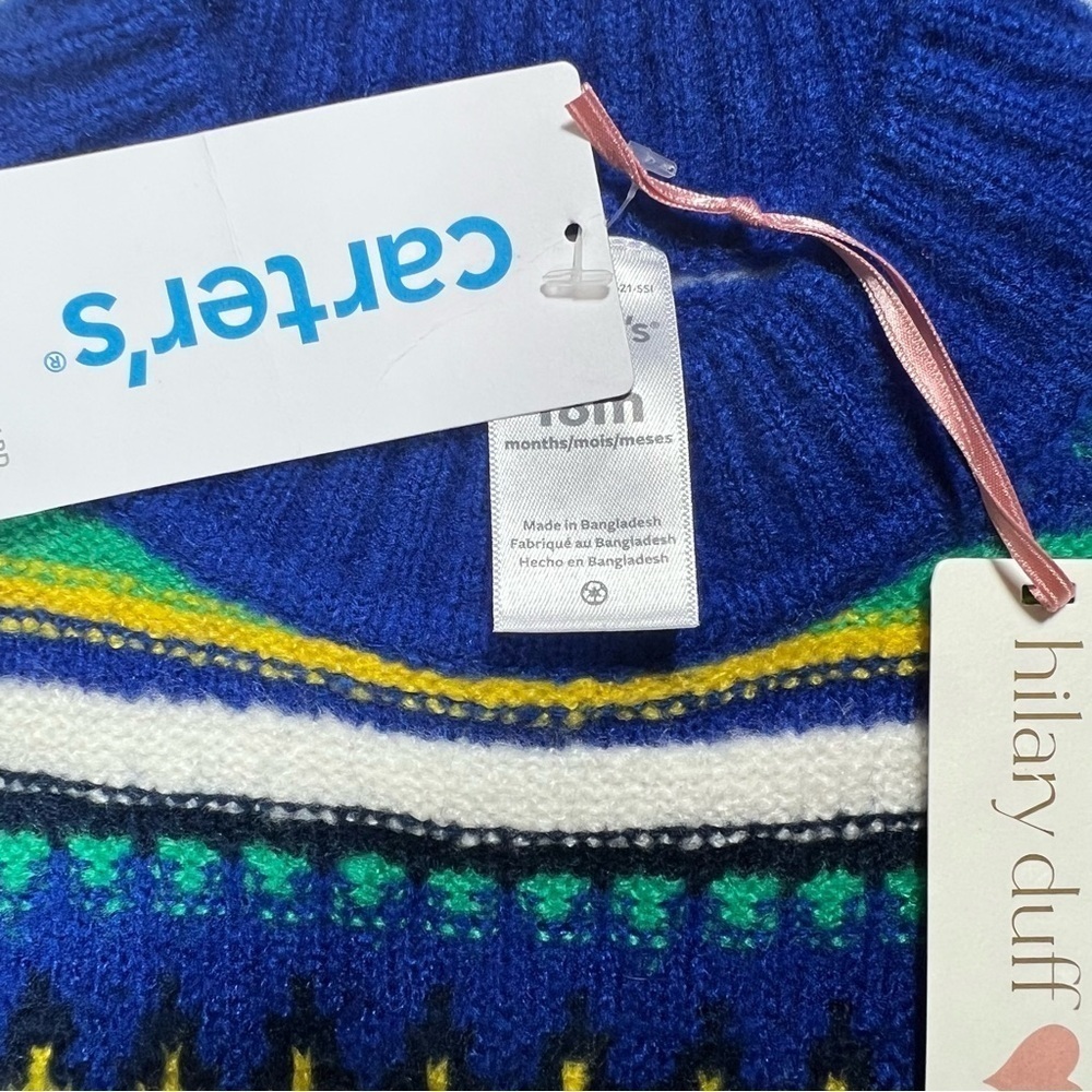 Carter’s + Hillary Duff | Bold Striped Sweater | 18 Mos - Picture 4 of 8